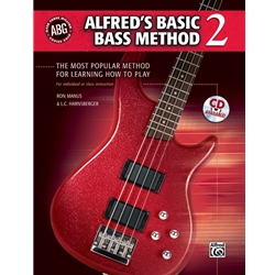 Alfred's Basic Bass Guitar Method Bk 2, w/ CD