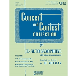 Alto Sax Concert & Contest Collection w/Online Media